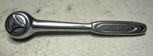 VINTAGE DURO-CHROME 5"  4575  1/4" RATCHET FORGED IN USA !