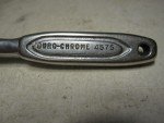 VINTAGE DURO-CHROME 5"  4575  1/4" RATCHET FORGED IN USA !