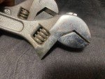 3 Vintage USA Adjustable wrenches 6" Wards 8" Diamond 10" Duro-Chrome 2088A