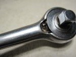 VINTAGE DURO-CHROME 5"  4575  1/4" RATCHET FORGED IN USA !