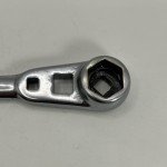 Vintage DURO-CHROME # 4491 1/4” Square drive ratchet wrench combo
