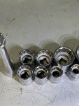 Vintage Duro Chrome SAE 12 Point 3/8” Drive 10 Pc. Socket Set USA Very Clean