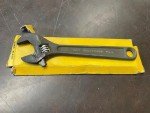 DURO-CHROME 2077 8" BLACK FORGED ALLOY STEEL MAX 1" ADJUSTABLE WRENCH
