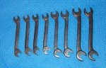 Set of 8 Vintage Duro Chrome Ignition Wrenches