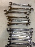 17 Vintage Duro Chrome Ignition Wrenches Set