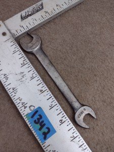 Duro Chrome Double Open End Wrench 19/32" x 11/16