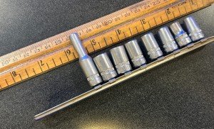 Indestro 7pc 1/4" Drive Chrome Socket Set