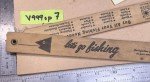 Vintage Rhode Island Fishing Laws Folding Ruler