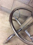 Vintage Old DURO CHROME  Retro Chrome / Vinyl 31” Tall Stool - Very Good