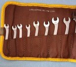 Vintage Duro Chrome 9 piece Ignition Wrench Set NO, 1709 w/Case USA