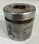 Vintage Duro Chrome USA 4154 1-11/16", 12 point, 3/4" Drive Socket Large