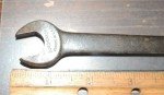 VINTAGE G1025 DURO-CHROME 1/2 X 19/32 OPEN WRENCH, WWII 1945 GOVERNMENT G-CODE