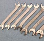 Vintage Duro Chrome 9 piece Ignition Wrench Set NO, 1709 w/Case USA