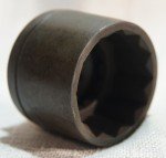 DURO CHROME 5176 Heavy Duty 1" Drive with 2 3/8" 12 Point Socket Made In USA