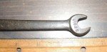 VINTAGE G1025 DURO-CHROME 1/2 X 19/32 OPEN WRENCH, WWII 1945 GOVERNMENT G-CODE