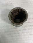 Vintage Duro Chrome USA 4154 1-11/16", 12 point, 3/4" Drive Socket Large