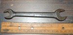 VINTAGE G1025 DURO-CHROME 1/2 X 19/32 OPEN WRENCH, WWII 1945 GOVERNMENT G-CODE
