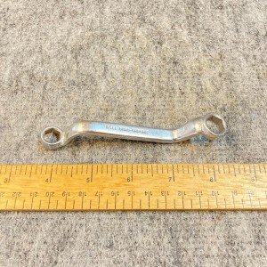 Vintage Duro Chrome 3/8"-7/16" Wrench Box End Offset 6 Point #2041 USA