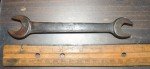 VINTAGE G1025 DURO-CHROME 1/2 X 19/32 OPEN WRENCH, WWII 1945 GOVERNMENT G-CODE
