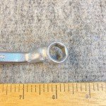 Vintage Duro Chrome 3/8"-7/16" Wrench Box End Offset 6 Point #2041 USA