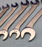 Vintage Duro Chrome 9 piece Ignition Wrench Set NO, 1709 w/Case USA