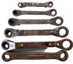 Kastar Offset Ratcheting Box Wrench Set 1/4” to 7/8” ROW 2228 Duro-Chrome 704