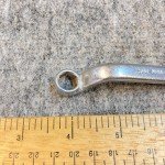 Vintage Duro Chrome 3/8"-7/16" Wrench Box End Offset 6 Point #2041 USA