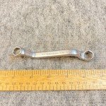 Vintage Duro Chrome 3/8"-7/16" Wrench Box End Offset 6 Point #2041 USA