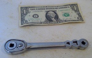 Vintage Duro-Chrome #4490 Ratcheting Refrigeration Wrench USA