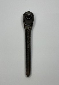 Vintage Duro Chrome 3/8” Drive Ratchet No. 4492 6” Long Made in USA