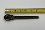 Vintage Duro Chrome 3/8” Drive Ratchet No. 4492 6” Long Made in USA