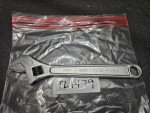 VINTAGE DURO CHROME 10" #2088A ADJUSTABLE WRENCH (TL1479)