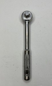 Duro-Chrome 3/8" Round Head Ratchet with Knurl Handle