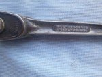 vintage Duro Chrome No. 4492 ratchet socket wrench 3/8" drive pat. 1933 6"