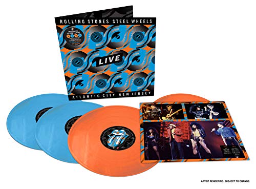Steel Wheels Live LP 1989 [4LP Tangerine/Sky Blue]