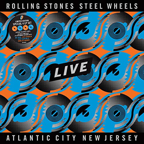 Steel Wheels Live LP 1989 [4LP Tangerine/Sky Blue]