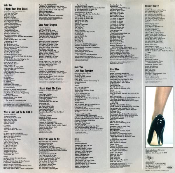 Tina Turner" PRIVATE DANCER Vinyl LP 1983
