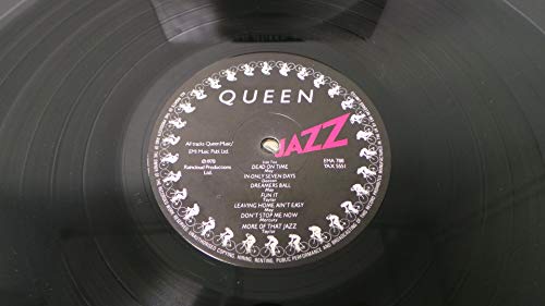 Rare QUEEN Jazz LP with Naked Bike Poster