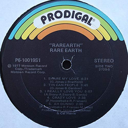 Rarearth Vinyl LP Record by Rare Earth