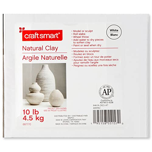 Craftsmart White Air-Dry Clay, 10Lbs – All-Purpose Modeling
