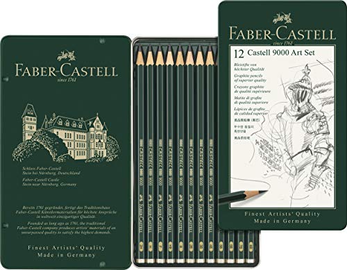Faber-Castell CASTELL 9000 Pencil Set (12 pcs)