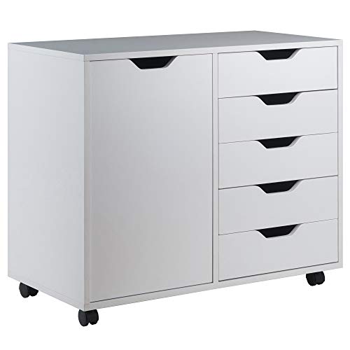 White Wood Drawers Cabinet - Winsome