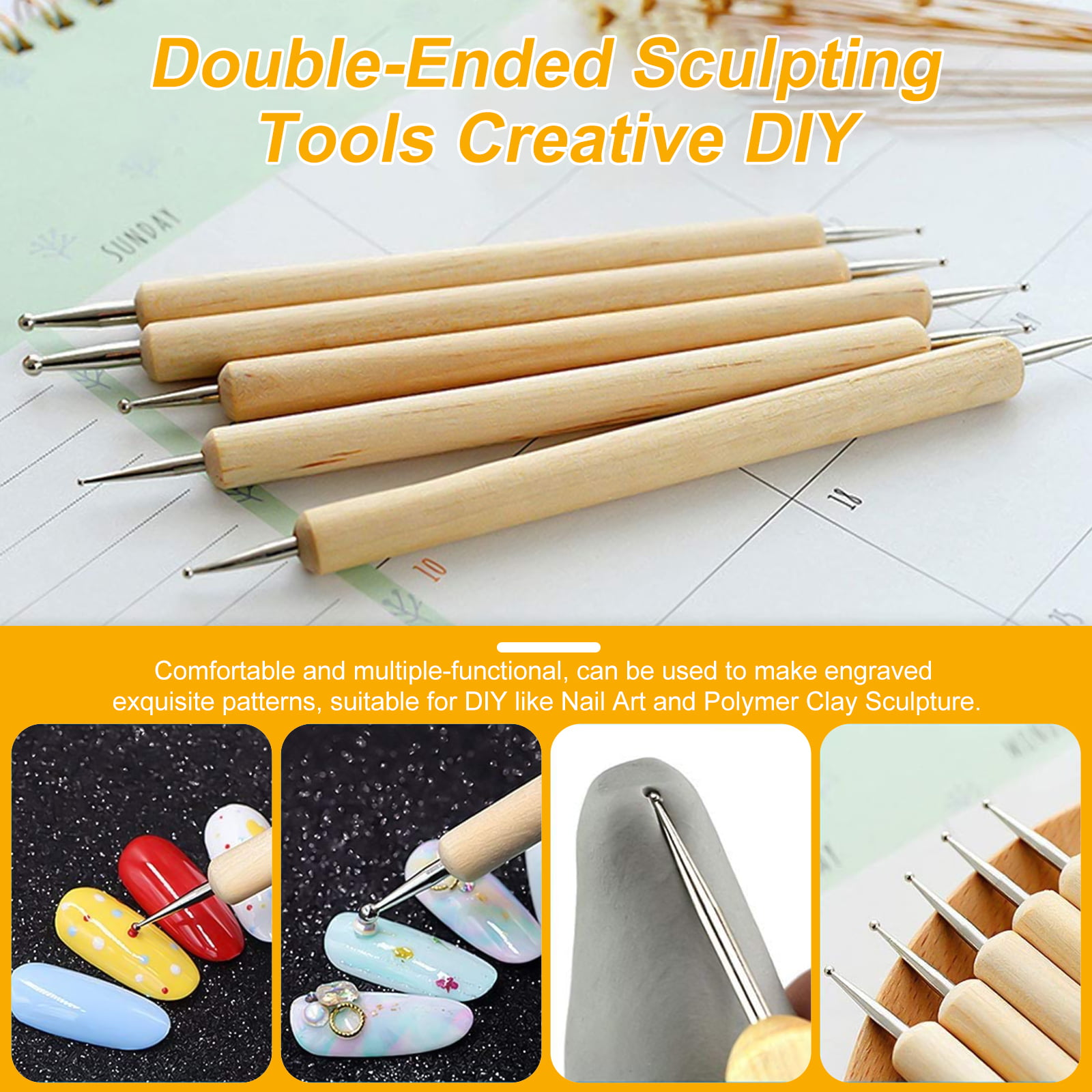 24-Piece Polymer Clay Sculpting Tool Set