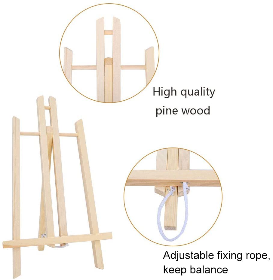 16" Wooden Tabletop Painting Easel Set