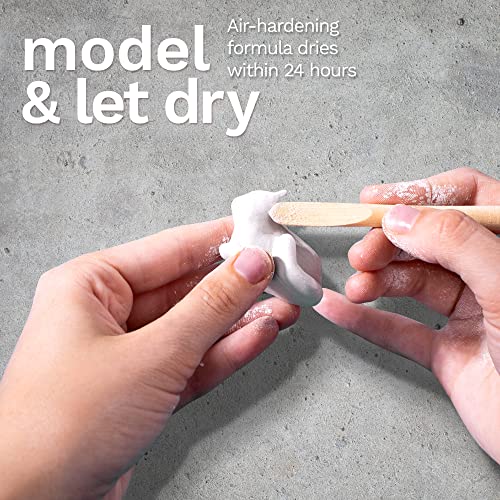 White Air Dry Modeling Clay 2.2lbs - Pliable & Easy to Use