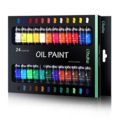 Ohuhu 24-Color Oil Paint Set for Artists