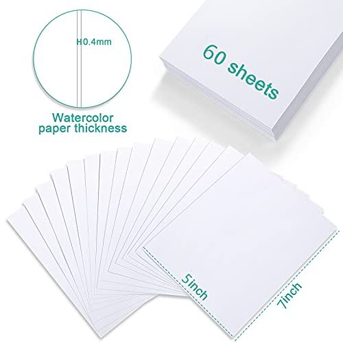 Kid's Watercolor Paper Pack - 60 Sheets