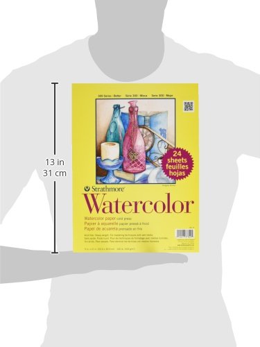 Watercolor Paper Pad with 24 Sheets - Strathmore 300 Series