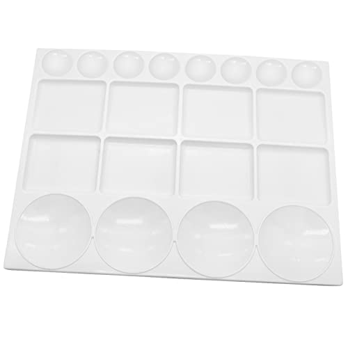 Large Watercolor Palette Tray, 20 Wells, White