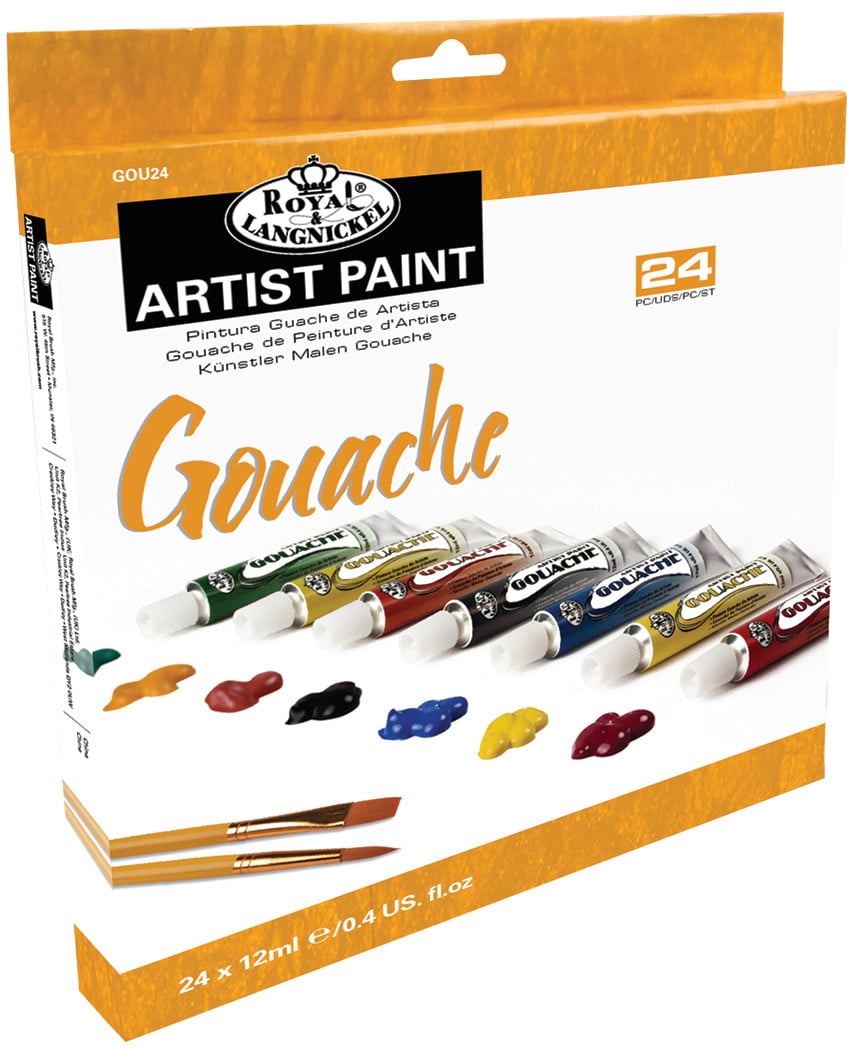 Royal Brush Gouache Artist Paint Set, 24-Colors